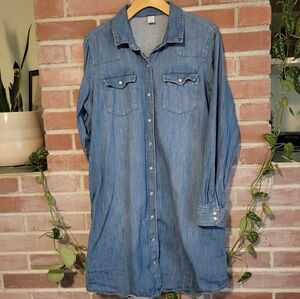Old Navy Denim Shirt Dress